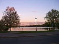 hogs back calm at sunset